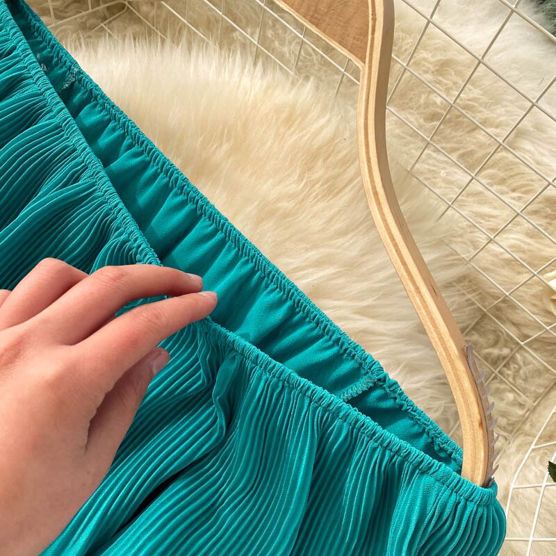 New Summer Women Beach Vacation Dress Sexy Slash Neck Off Shoulder Sweet Pleated Cake Hem Slim Long Dress