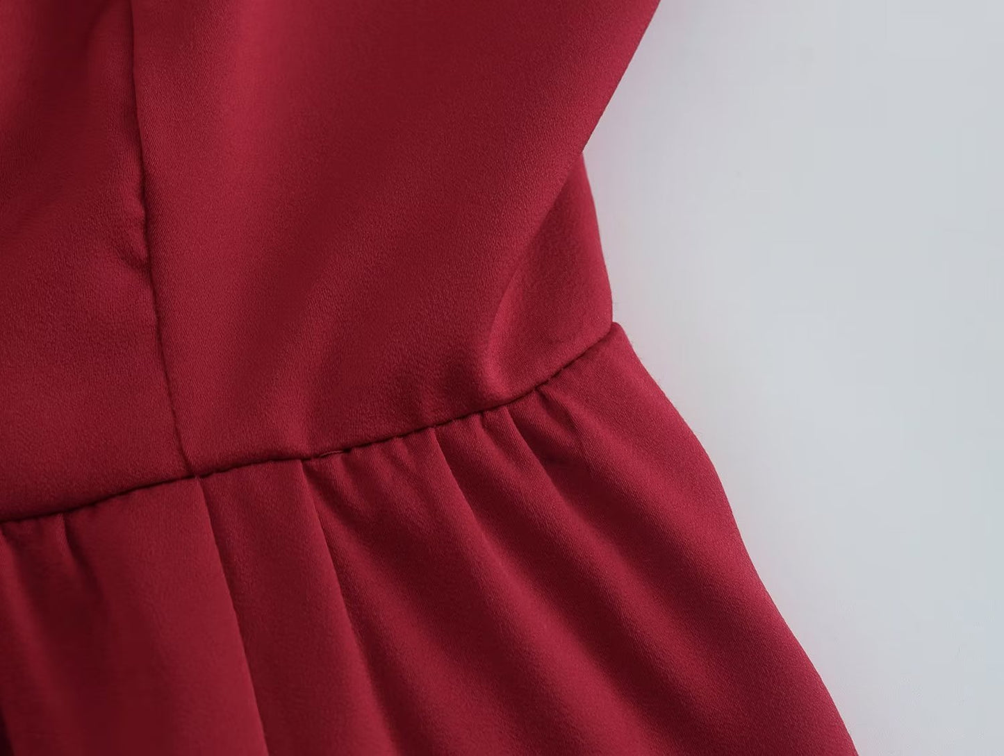 New Women Lace Up Bandage Backless Sling Dress Vintage Wine Red Sleeveless Ladies Satin Party Sexy Dresses