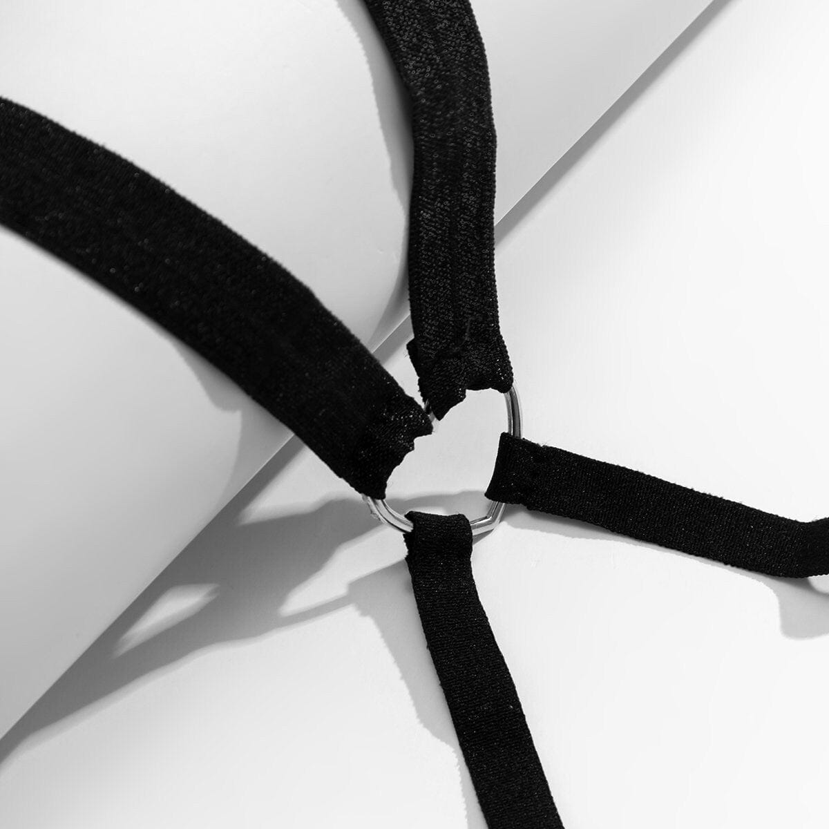 Chic Heart Charm Elastic Band Harness Thigh Leg Chain