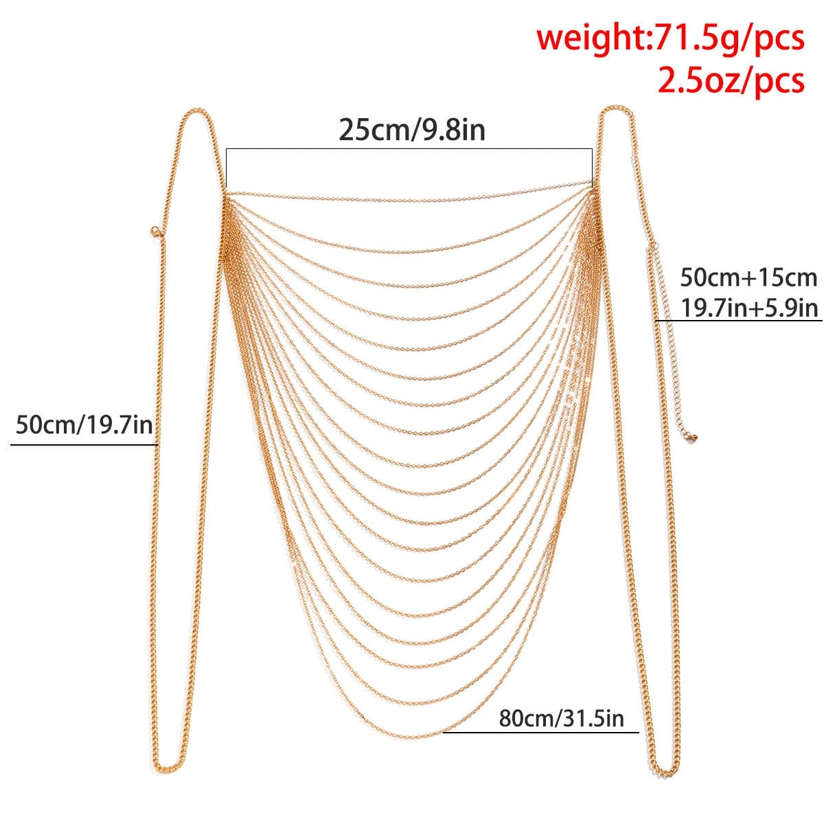 Chic Hollow Backless Cable Chain Tank Top