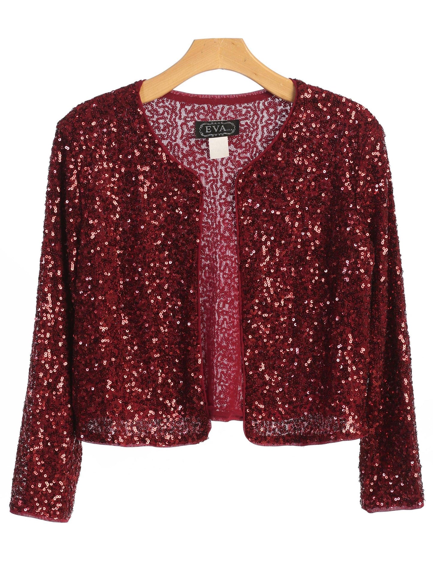 Burgundy 1 Formal Sequins Bolero Evening Jacket Sale
