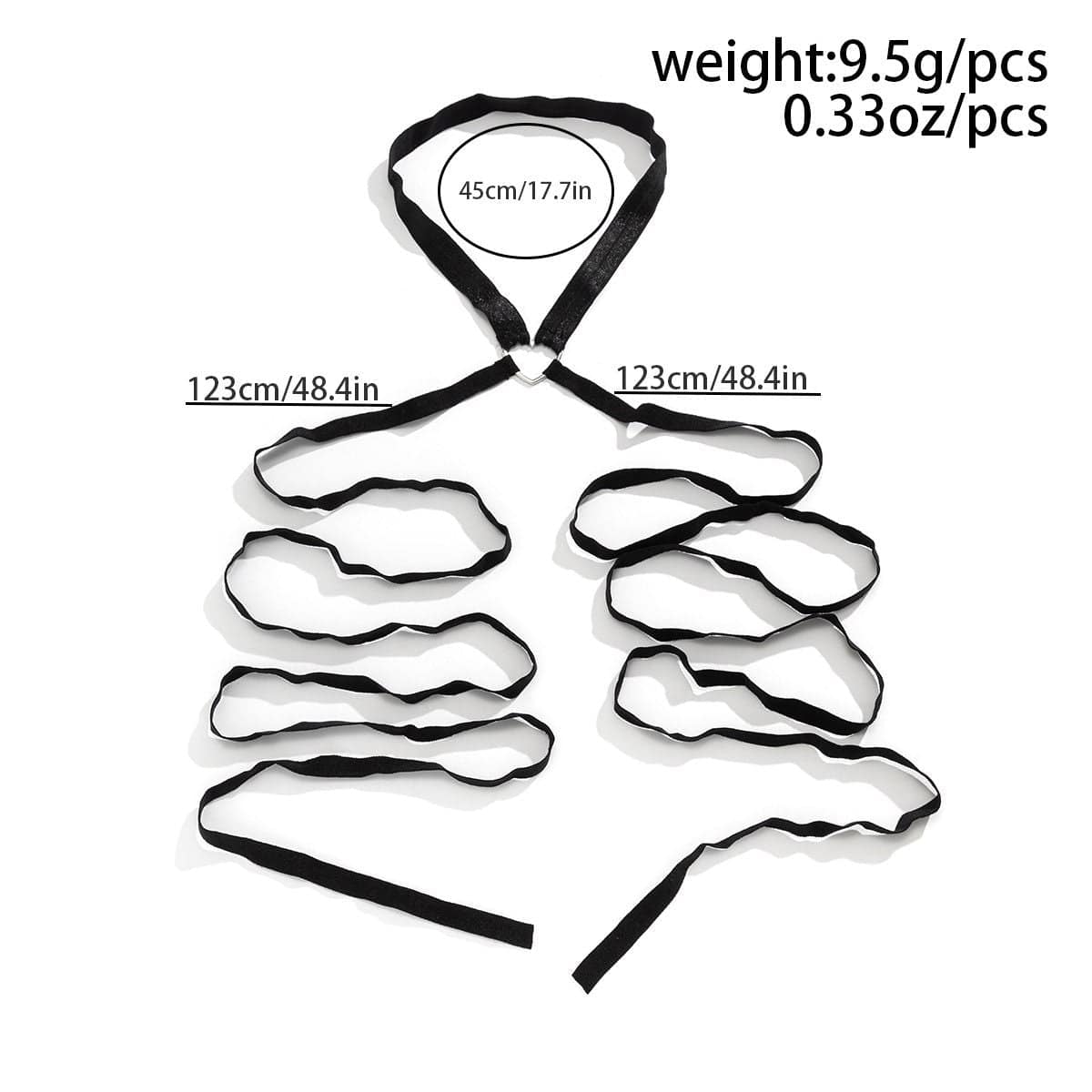 Chic Heart Charm Elastic Band Harness Thigh Leg Chain